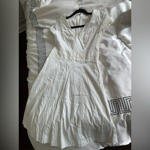 Elie tahari linen blend dress size 4